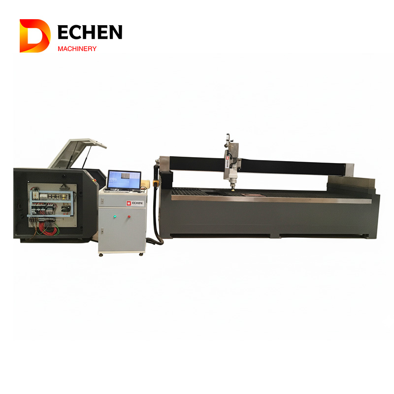 Waterjet Bridge Saw 3 4 5 Axis CNC Stone Cutting Machine for Granite Marble Slab Quartz Kitchen Countertop Milling Processing Router Wholesale Price