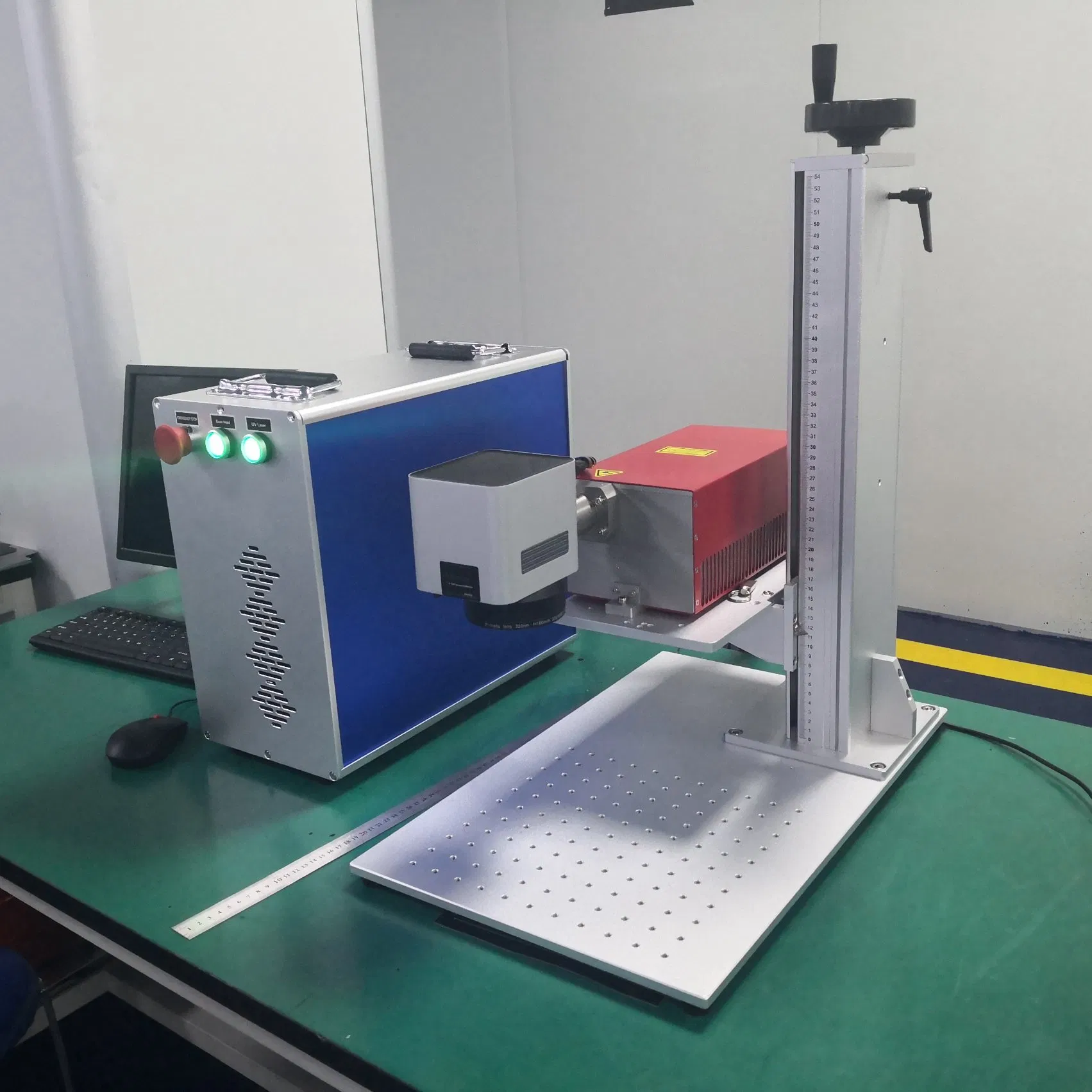 Perfect Laser 3D Fiber Laser 20W 50W Portable Laser Marking Machine for Metal Business Card Machine Leather Acrylic