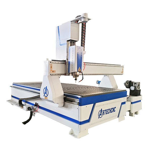 4 Axis Rotary CNC Router Machine 1300*2500mm Popular Model Upgraded Version