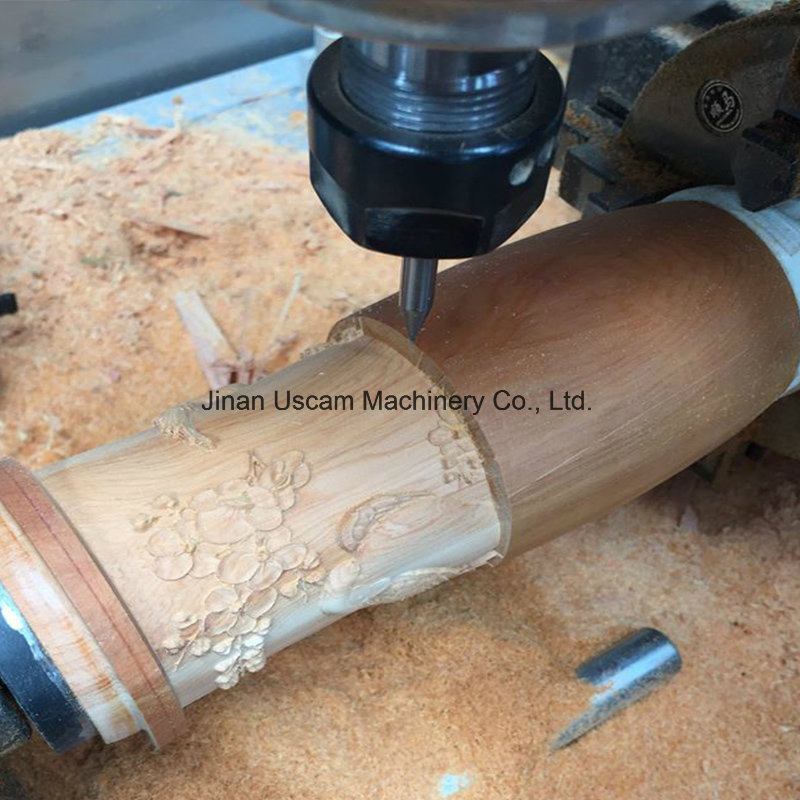 Wood Working Machinery 4 Axis CNC Router with Big Rotary