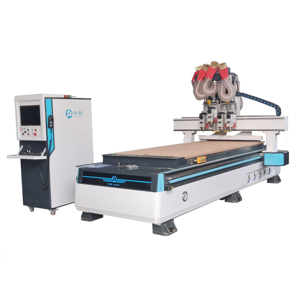 Four Process Nesting Wood Carving 1328 Multi Head Pneumatic Wood CNC Router Machine