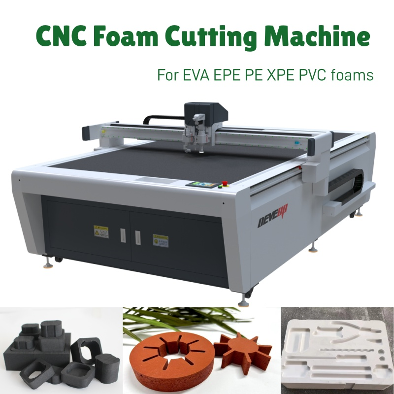 Automatic CNC Knife Cutter Table Cutting Engraving Router Machine for EVA EPE PE XPE PU Foam Silicone Sponge Pet Acoustic Panel Felt