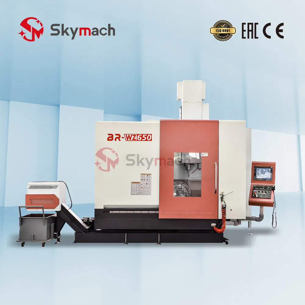 High Speed Br-Wz650 5 Axis CNC Machining Center with Fanuc Siemens Mitsubishi Knd GSK Hnc Dd Motor Five Axes Simultaneous
