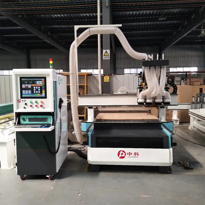 Four Process Nesting Wood Carving 1328 Multi Head Pneumatic Wood CNC Router Machine