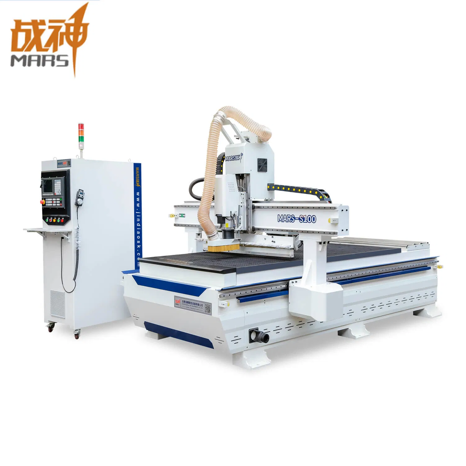 Mars S100 4'x8' CNC Machine 3/4/5 Axis Auto Tool Changer Linear Type Atc 3D Metal CNC Router Rotary Axis 1530 1325 China Factory Price