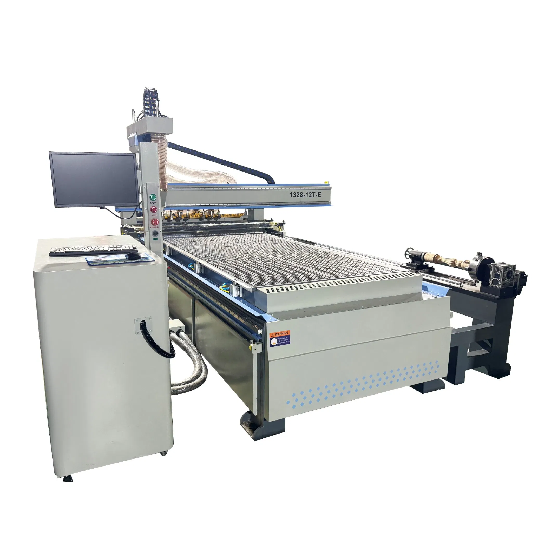 High-Speed CNC Router with Rotary Axis 3D Processing Used in The Woodworking Industry