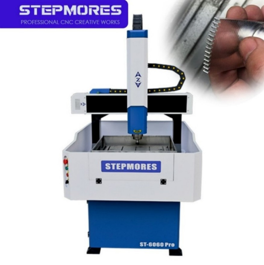 Mini 3 Axis Mini CNC Router Metal Stone Engraver Machine 6060 with Side Rotary Axis