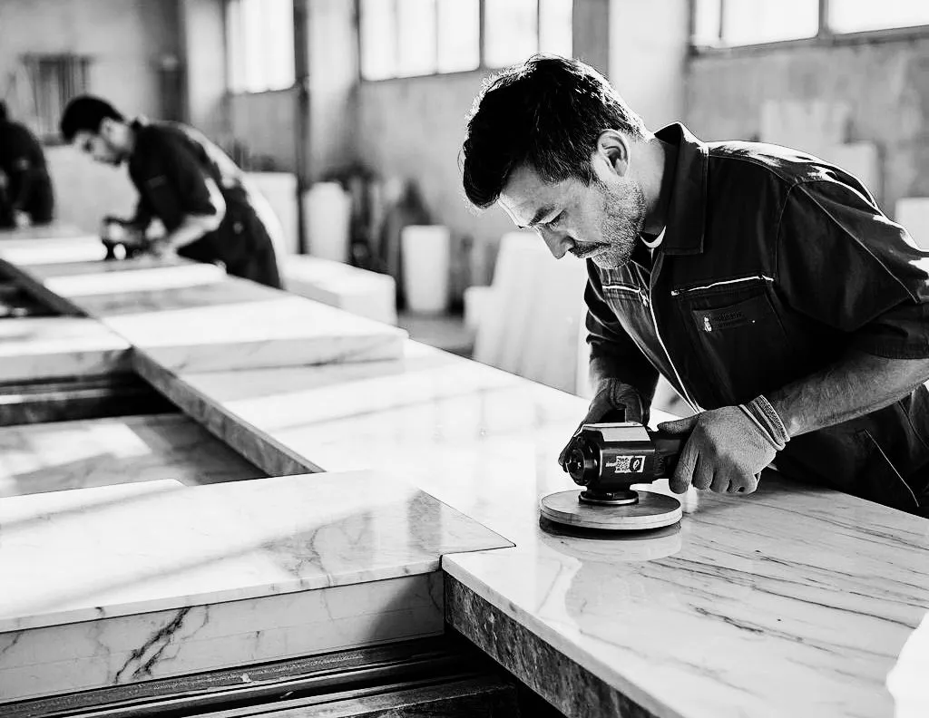 Stone Polishing Process