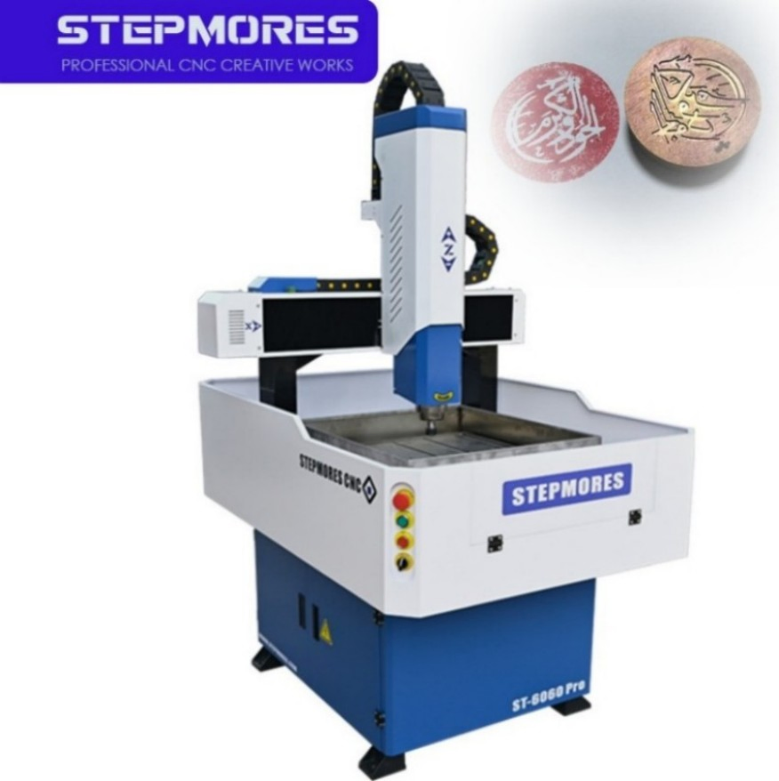 Mini 3 Axis Mini CNC Router Metal Stone Engraver Machine 6060 with Side Rotary Axis