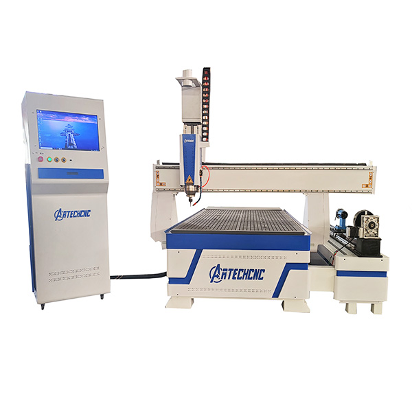 4 Axis Rotary CNC Router Machine 1300*2500mm Popular Model Upgraded Version