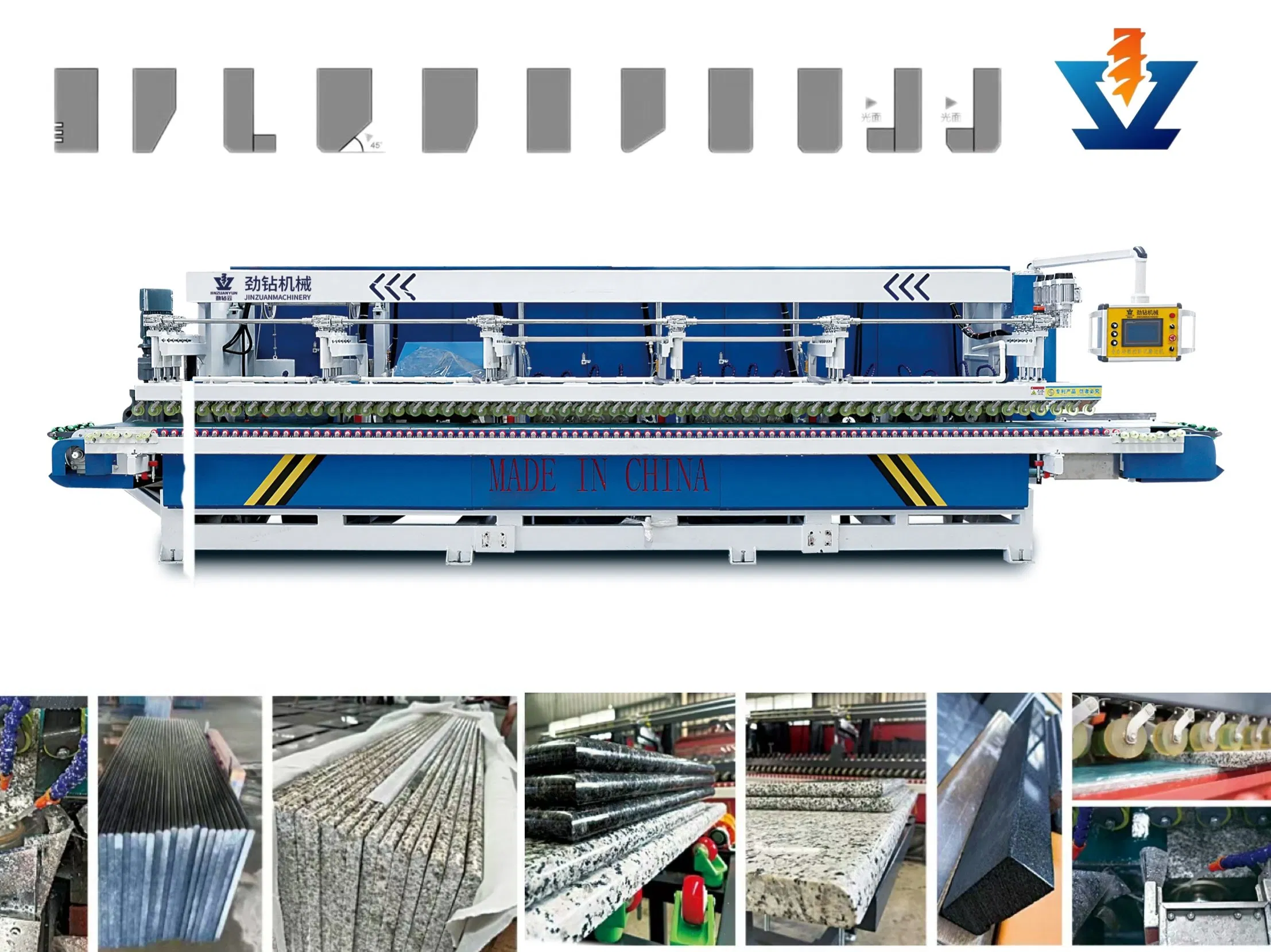 Jinzuan Concrete Floor Grinder Stone Edge Polisher CNC Marble Granite Polishing Ceramic Tile Processing Machine