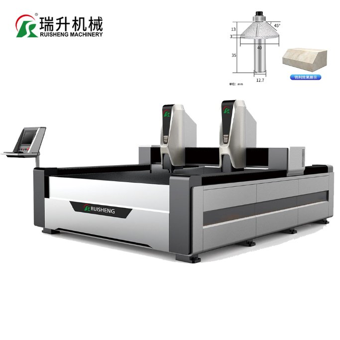 Factory Price Tile Stone Sink Cutter CNC Router Granite Marble Slab Cutting Edge Profiling Polishing Sinking Cutout Machine