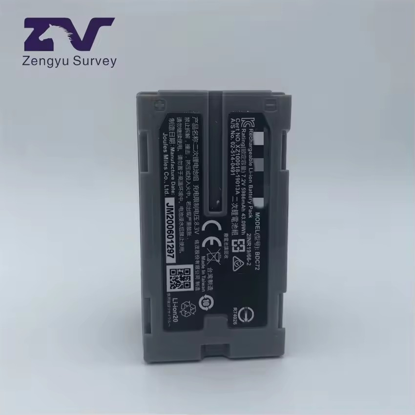 Zengyu Top Con Sok KIA Bdc72 Replace Battery for Top Con Es-105 Es602g Total Station OS/Es Surveying Battery Topco