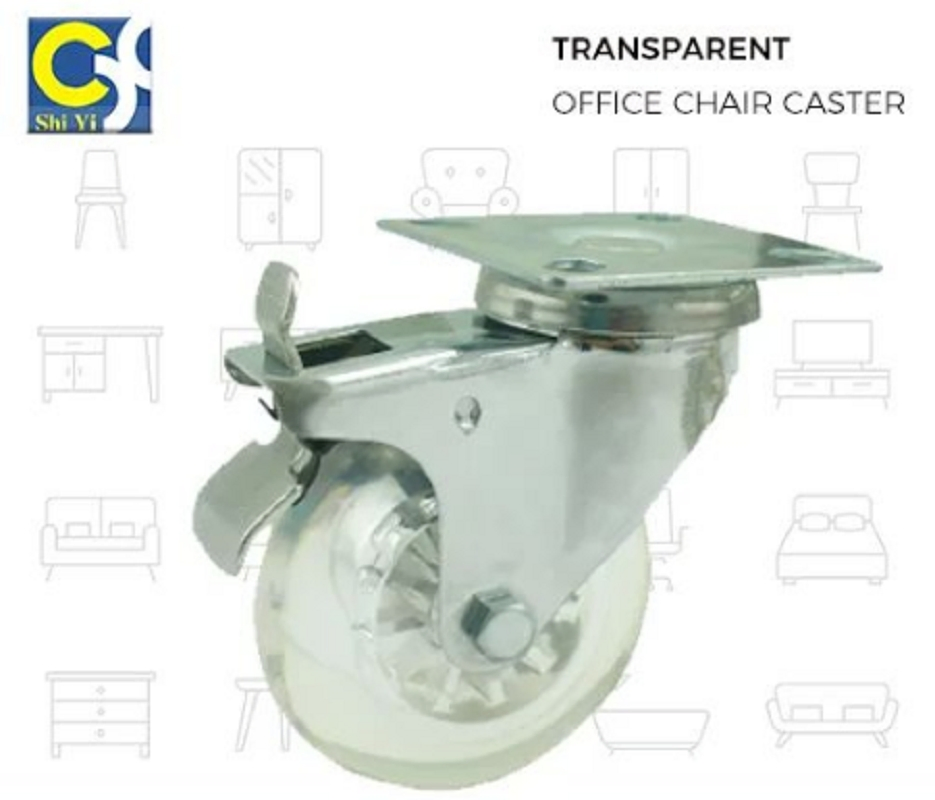 Office Chair Rollerblade Swivel Wheel Casters Total Lock Replacement Chair Casters