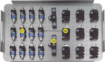 External Fixator for Bone Fixation, White &amp; Black, Titanium Alloy Design