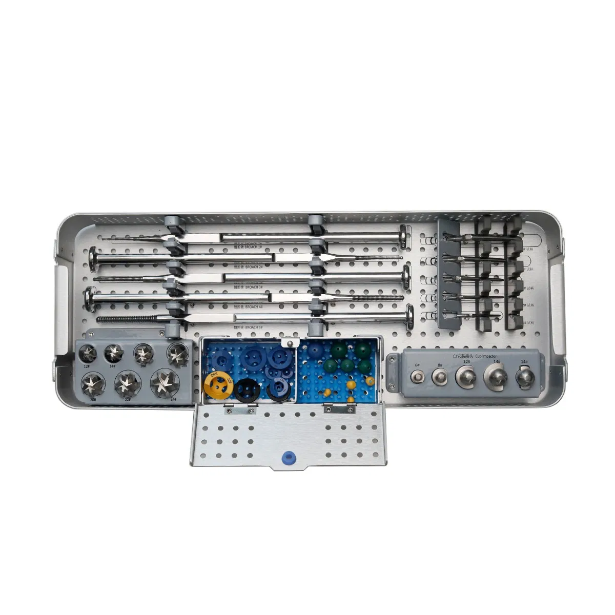 Small Size Dog Orthopedic Surgical Implants 1#-5# Total Hip Prosthesis Instrument Set