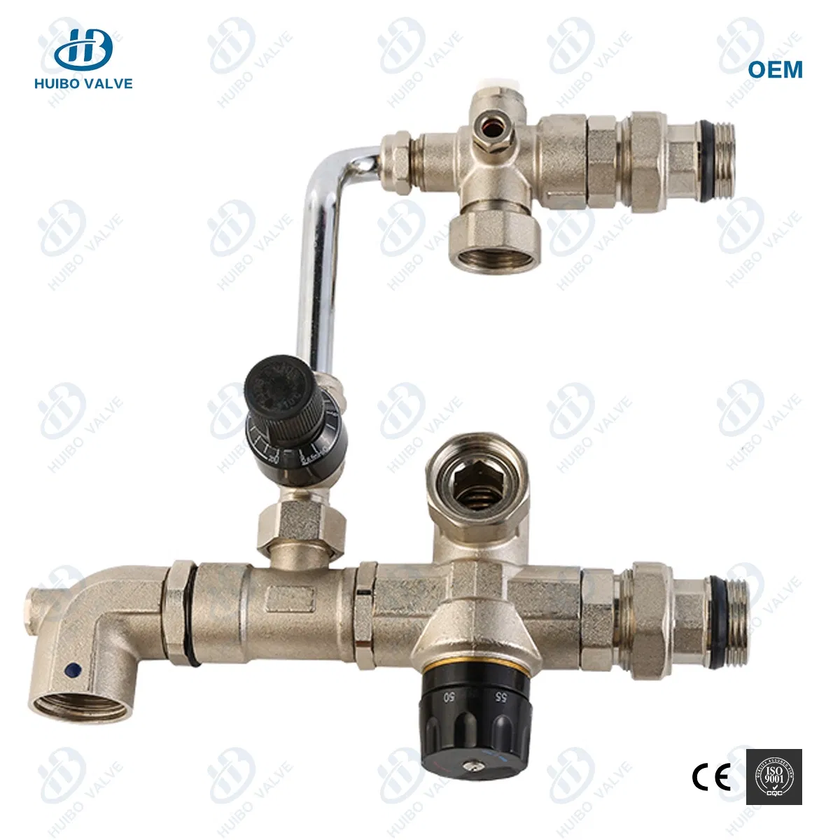 Nickel Plated Floor Heating Radiator Manifold Water Mixing System