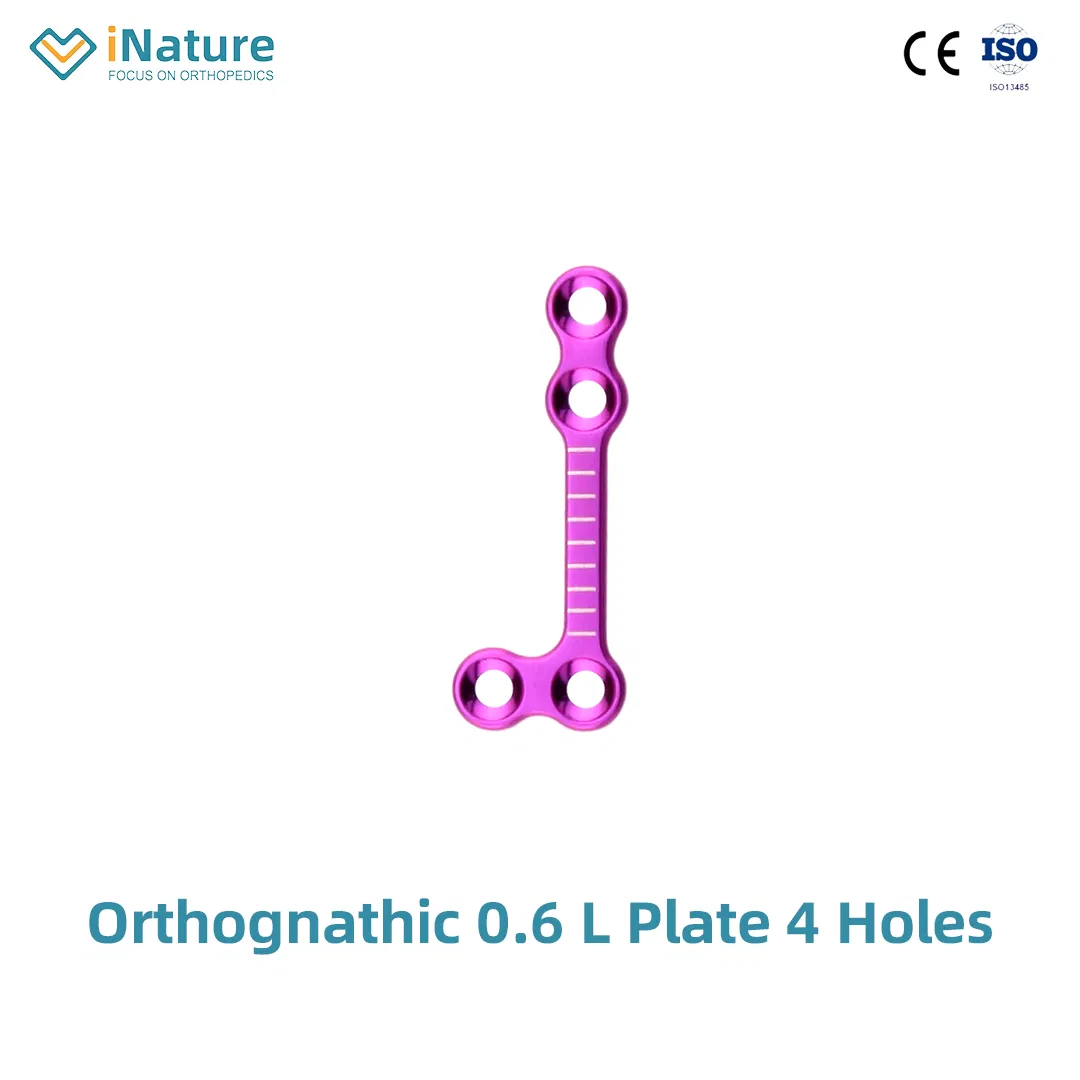 Orthopedic Maxillofacial Orthognathic 1.0 Sagittal Split Fixed 4 Holes Plate Implant