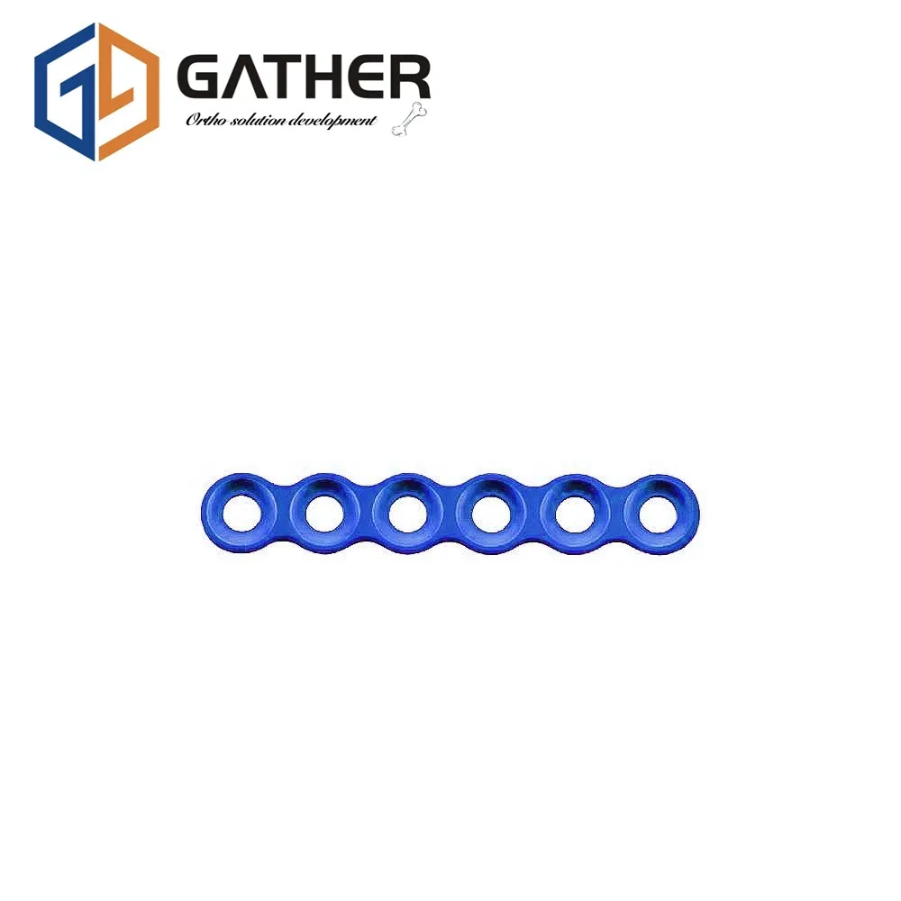 Maxillofacial Micro Straight Plate 1.0 Trauma Implant 12 Holes Plastic Cosmetic Surgery