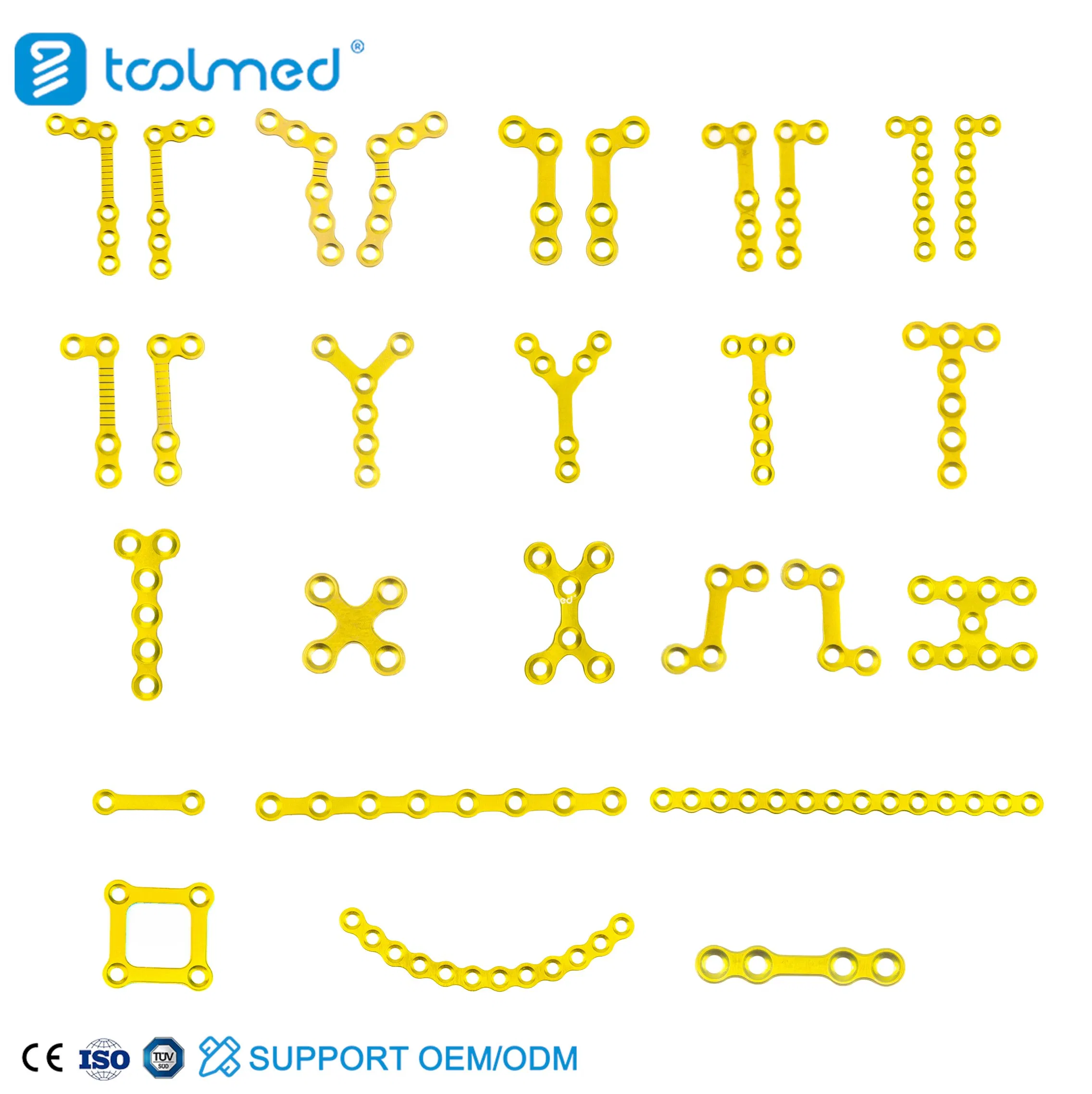 Titanium Orthopedic Implants CE Certification Maxillofacial Plate Orthopaedic Surgery
