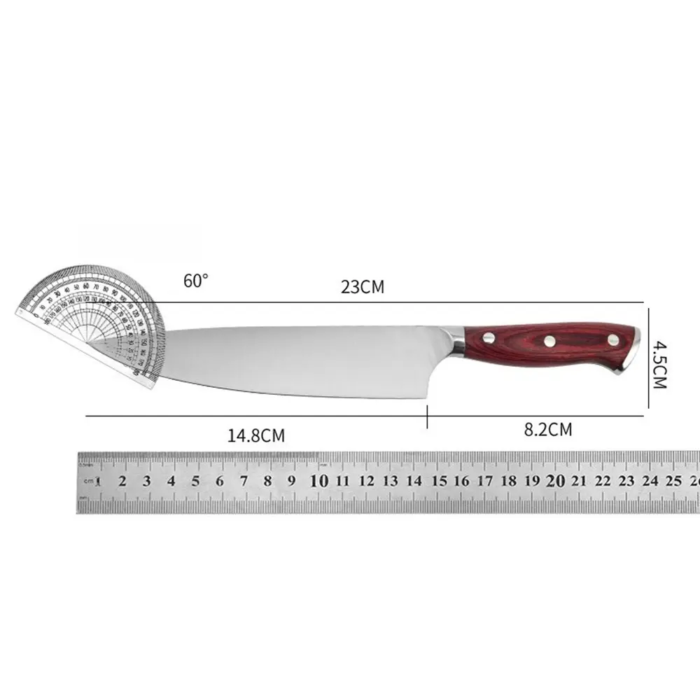 Wholesale 8 Inch Chef Knife Kitchen Cutting Sharp Stainless Steel Knives Set