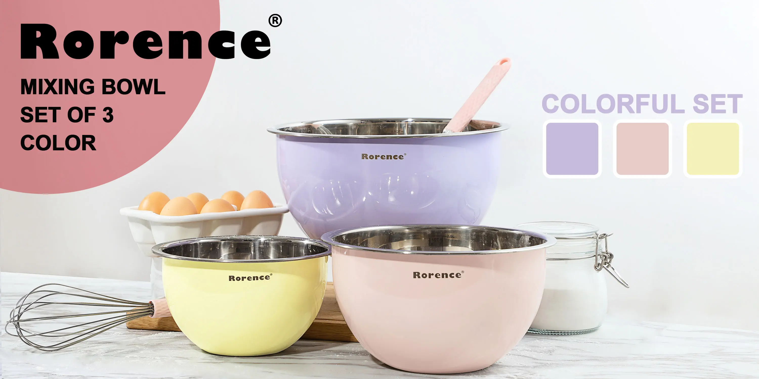 Stainless steel mixing bowls