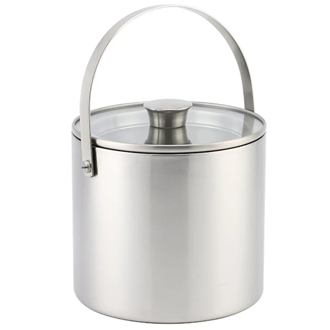 OEM Double-Wall Stainless Steel Insulated Ice Bucket With Lid and Ice Tong 2L/3L Supplier, Products