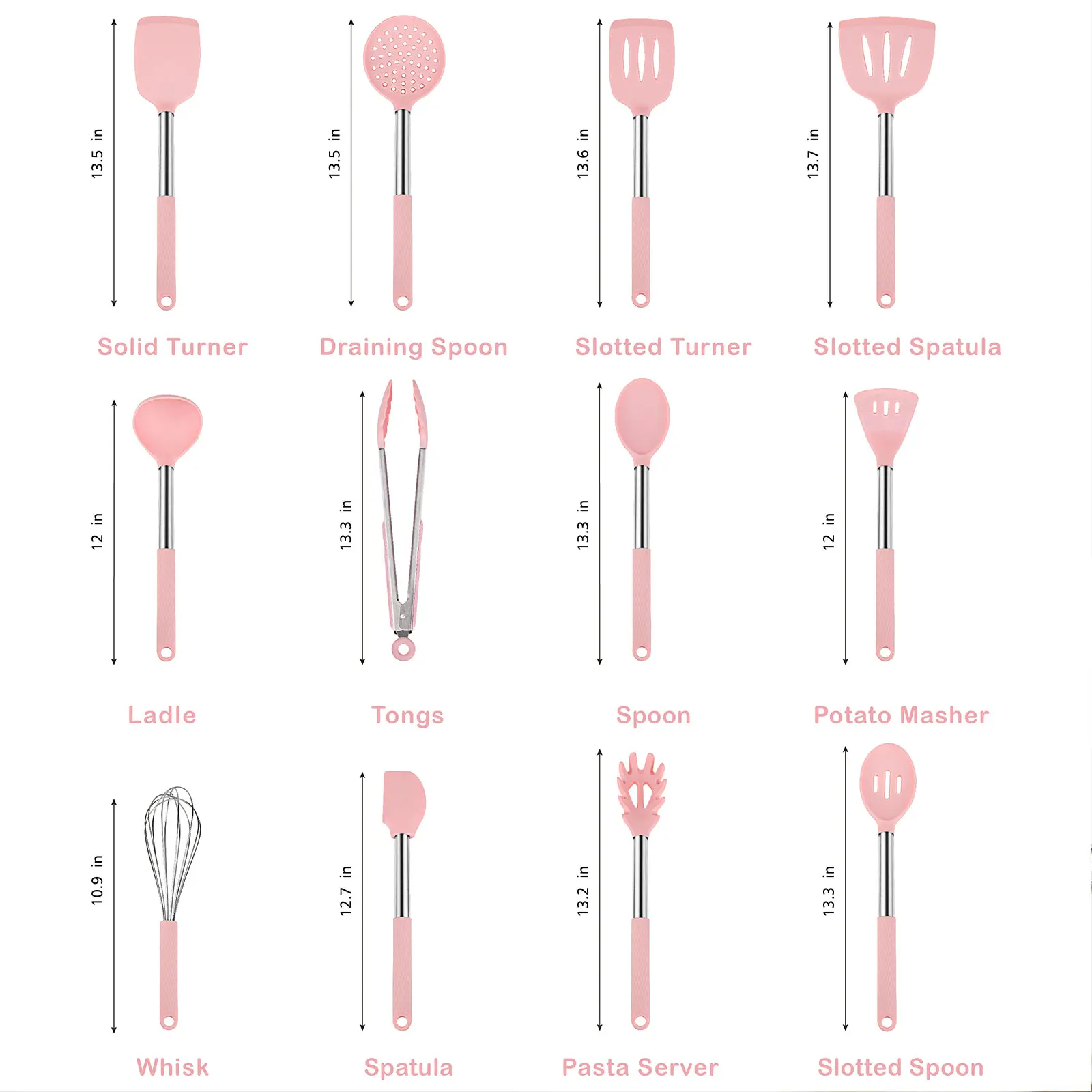Wholesale Silicone Cooking Utensil Set Kitchen Utensils 12pcs Set Non-stick Heat Resistant Suppliers, Product