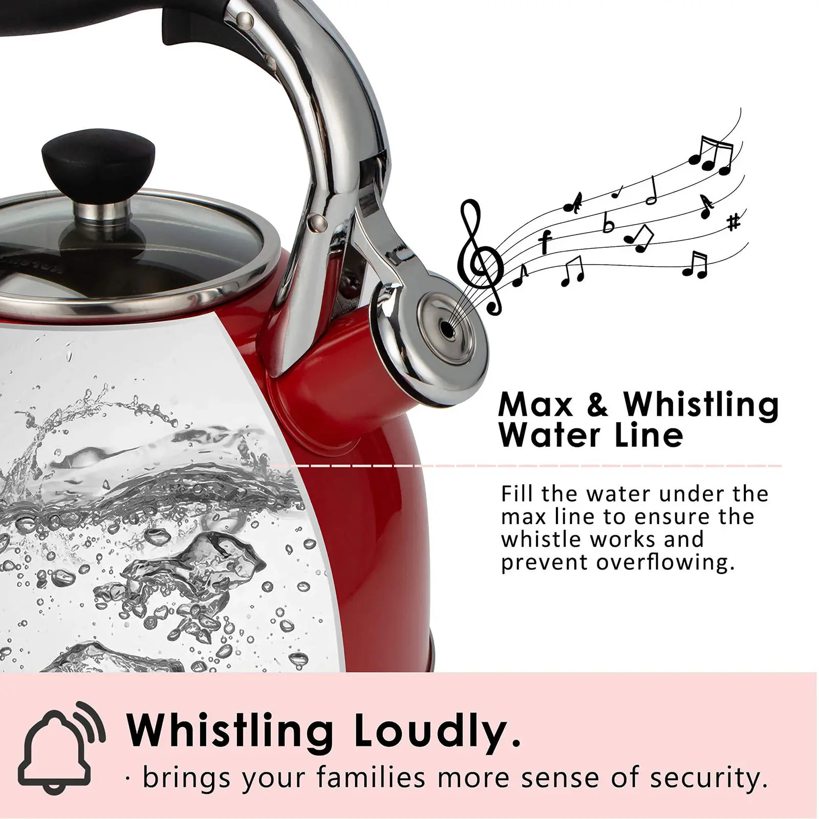 Wholesale Tea Kettle, 3 Quart Whistling Tea Kettle, Tea Pots for Stove Top Supplier, Product