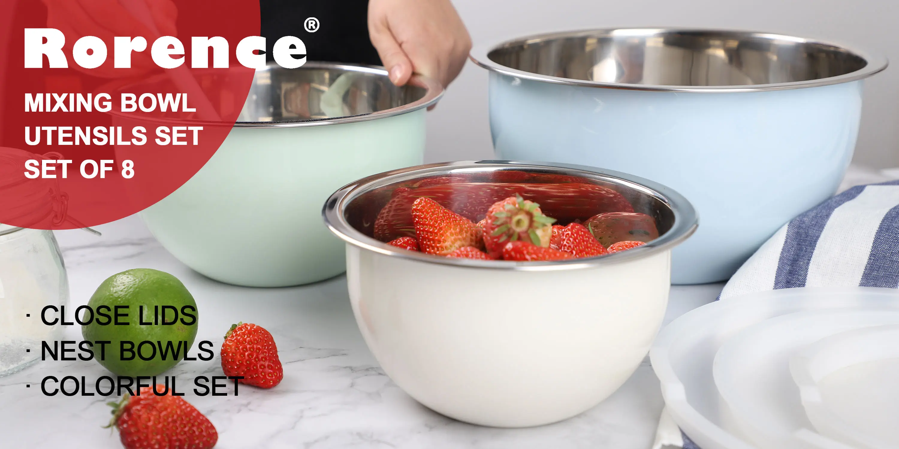 colorful mixing bowls