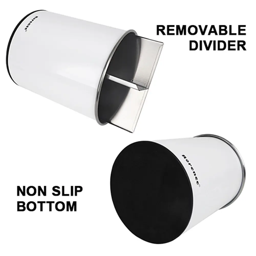 OEM Stainless Steel Utensil Holder for Countertop with Removable Divider，360° Rotating Utensil Crock Manufacturers, Supplier