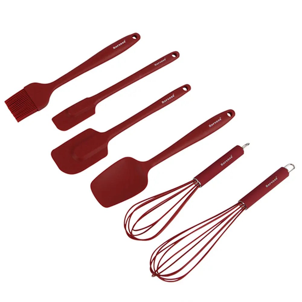 OEM Spatula Set Silicone Spatula Heat Resistant Spatulas for Nonstick Cookware Set of Suppliers, Products