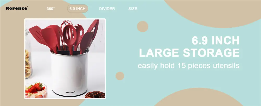 Large utensil holder