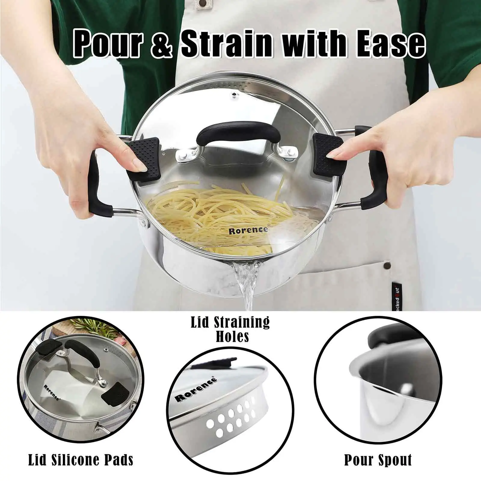 Wholesale Tri-Ply Stainless Steel Stock Pot Small Stock pot with Visible Lid - 3.7 Quart Supplier, Suppliers