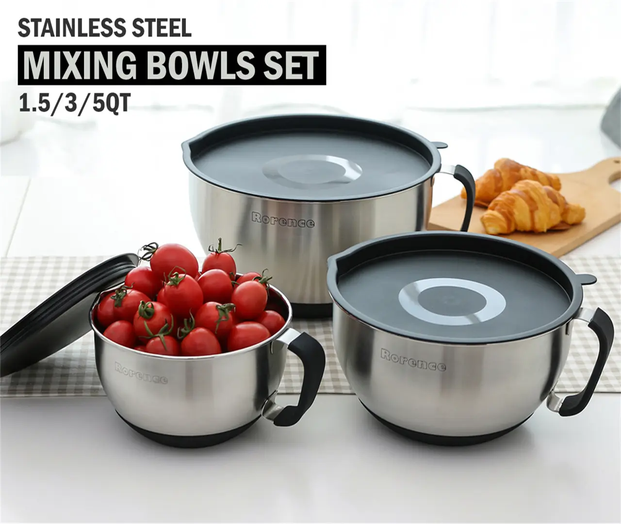 Black Mixing Bowls