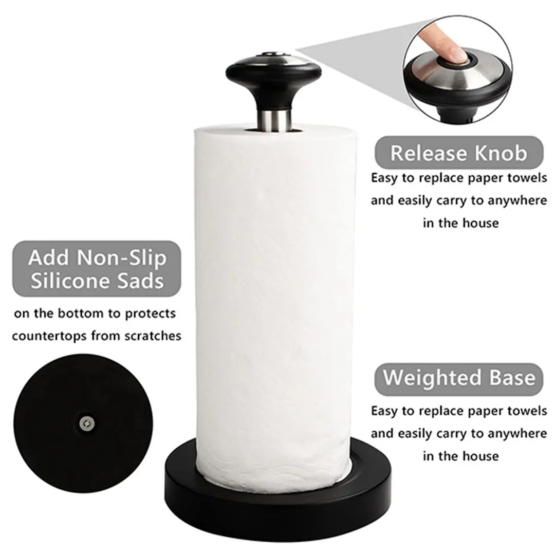 Wholesale Stainless Steel Paper Towel Holder for Holding Paper Towels, Modern Standing Paper Towel Roll Manufacturer, Products