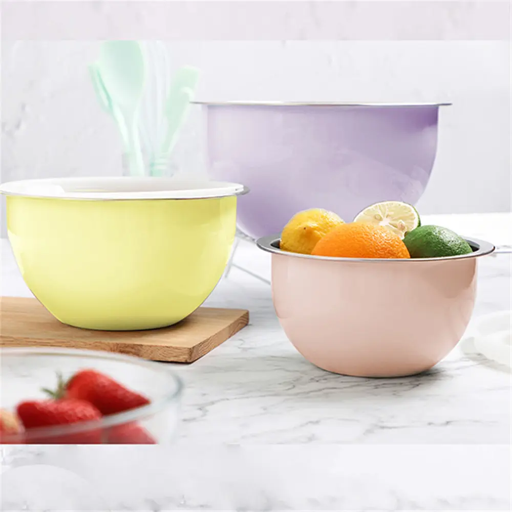 Wholesale Stainless Steel Mixing Bowls with Lids: Stack Able Colorful Mixing Bowls for Kitchen Manufacturer, Products