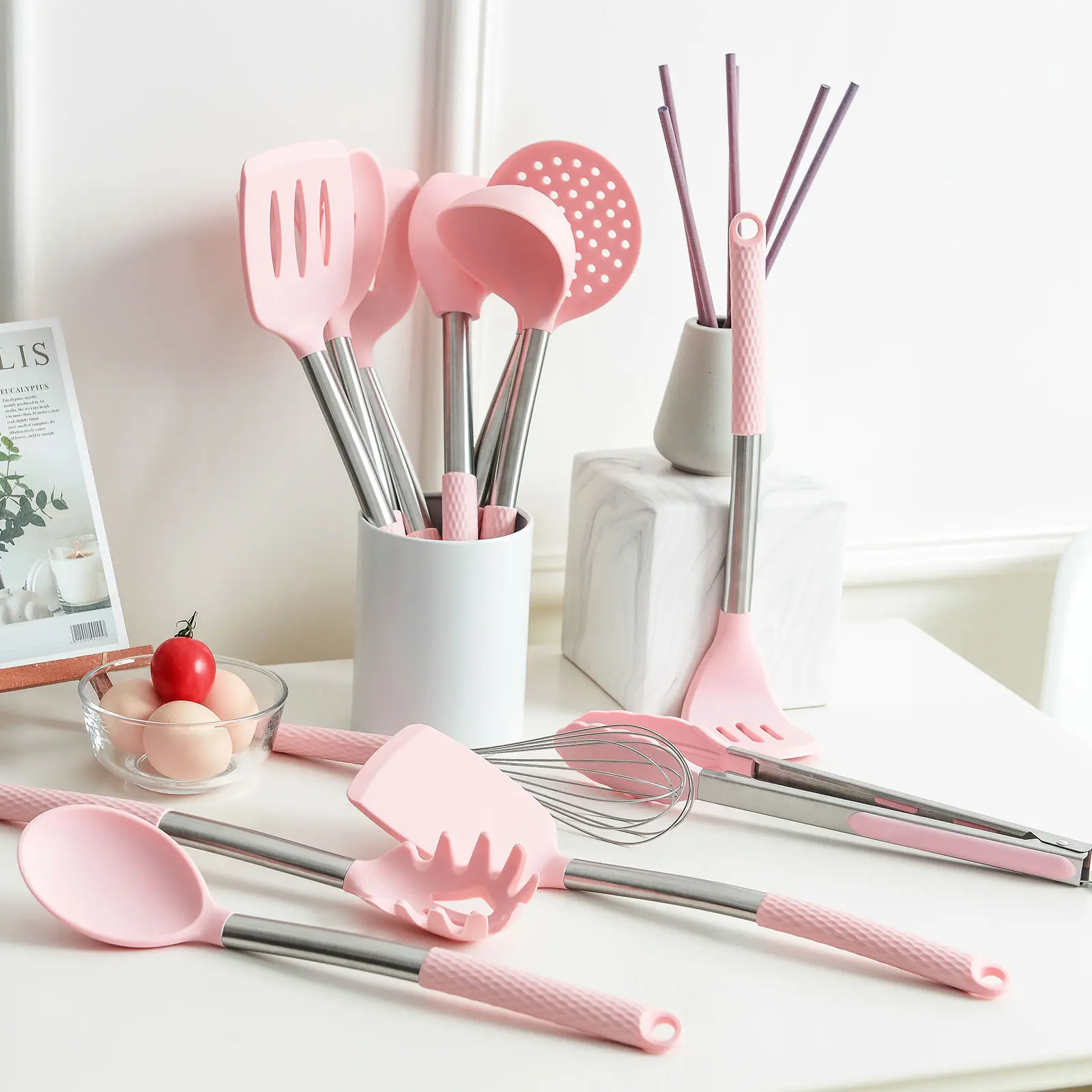 Wholesale Silicone Cooking Utensil Set Kitchen Utensils 12pcs Set Non-stick Heat Resistant Suppliers, Product