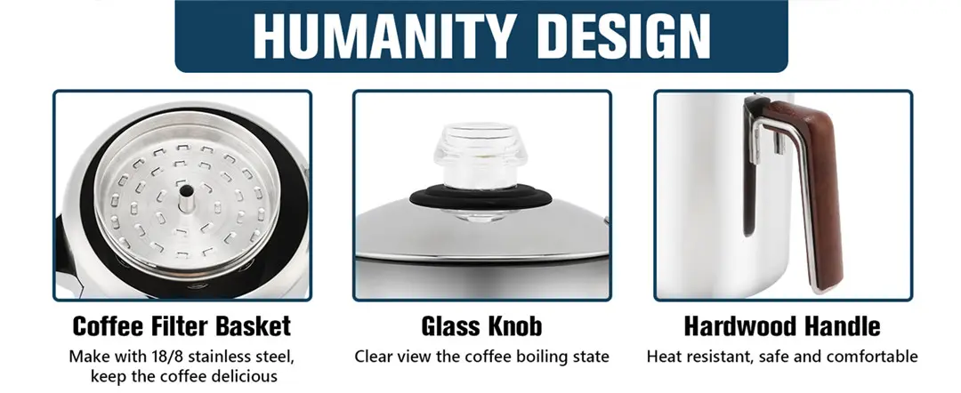 Outdoor camping coffee pot setup