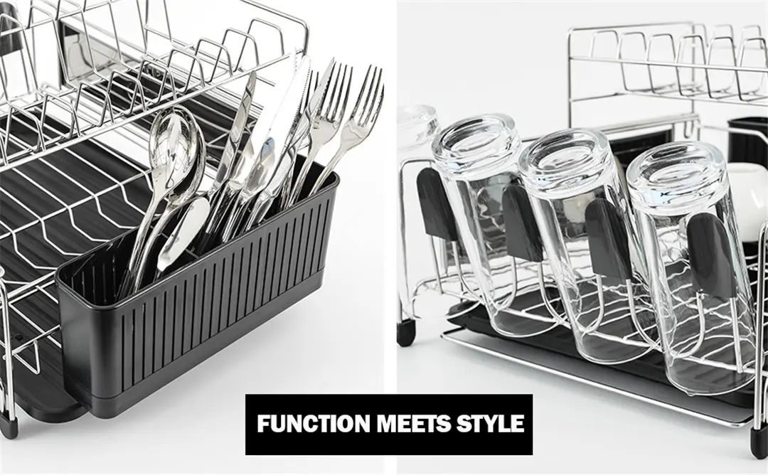 Two Tier Dish Rack Details
