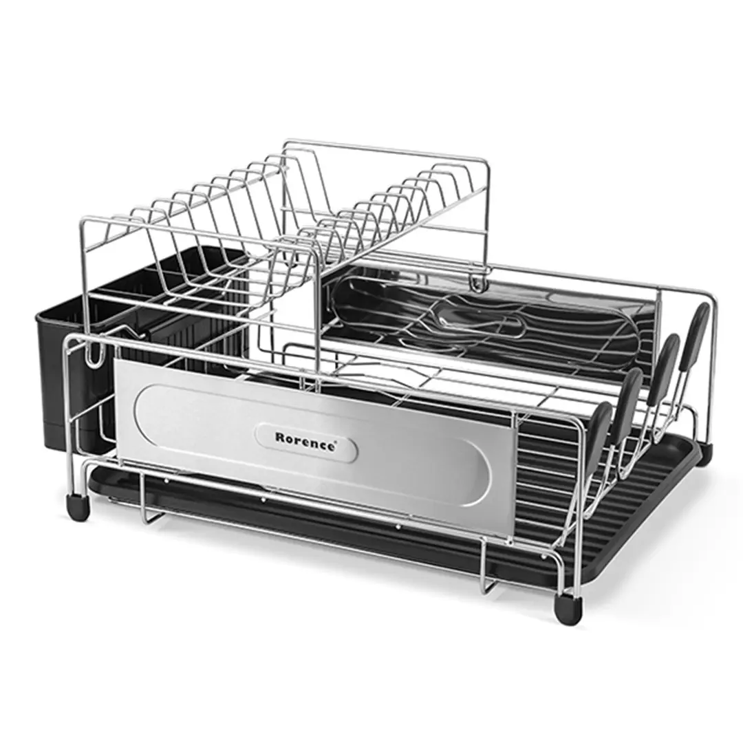 OEM Large Dish Drying Rack -2 Tier Multifunctional Dish Rack for Kitchen Counter Supplier, Product