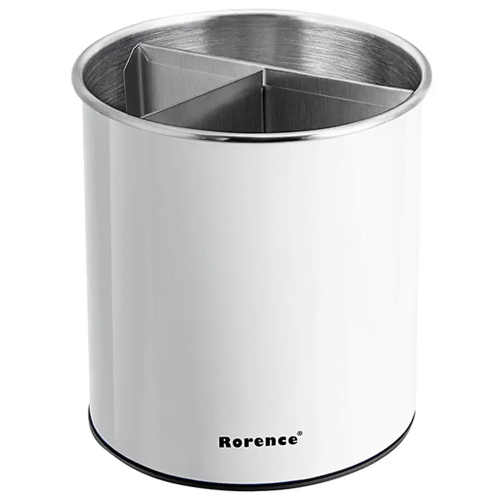 OEM Stainless Steel Utensil Holder for Countertop with Removable Divider，360° Rotating Utensil Crock Manufacturers, Supplier