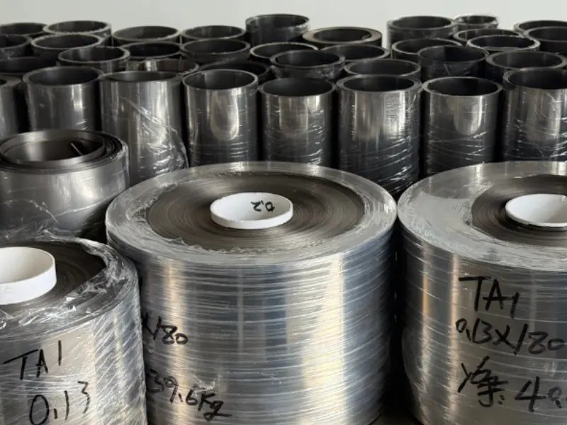 Custom Widths GR1,GR2 Corrosion Resistant Titanium Foil Strips