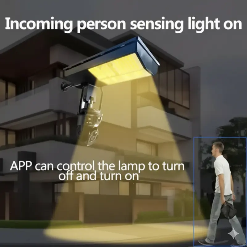 Wifi Solar Outdoor Camera Night Vision Weatherproof Cloud Data Storage Low Power Human Motion Tracking Two-Way Talk Camera