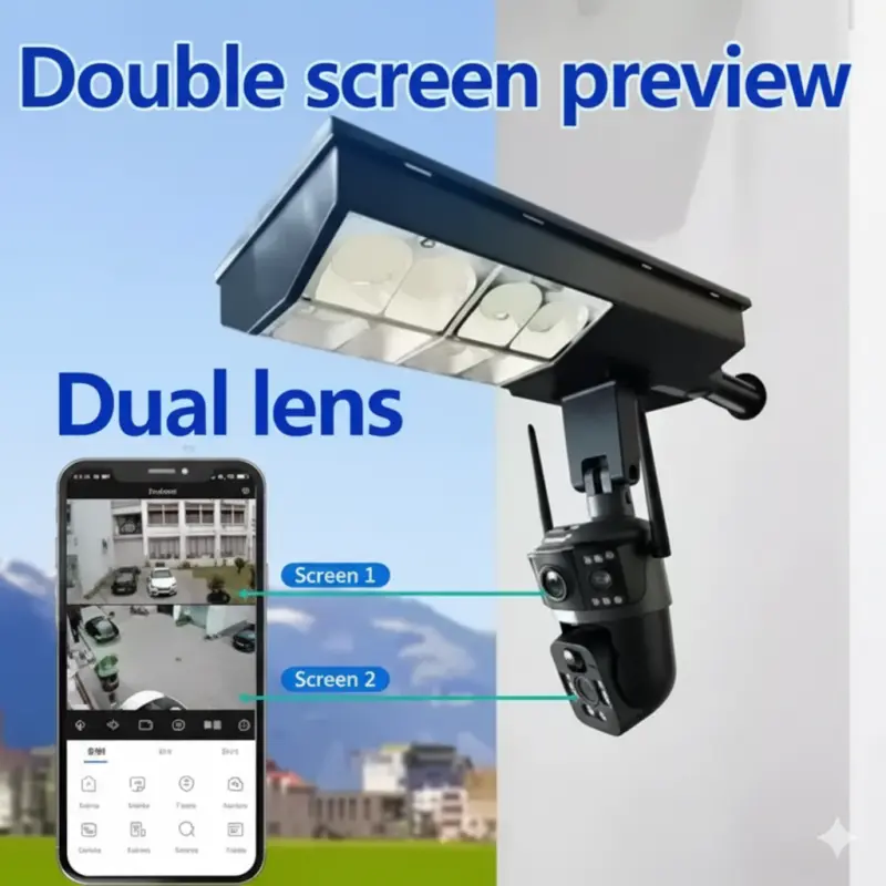 Wifi Solar Outdoor Camera Night Vision Weatherproof Cloud Data Storage Low Power Human Motion Tracking Two-Way Talk Camera