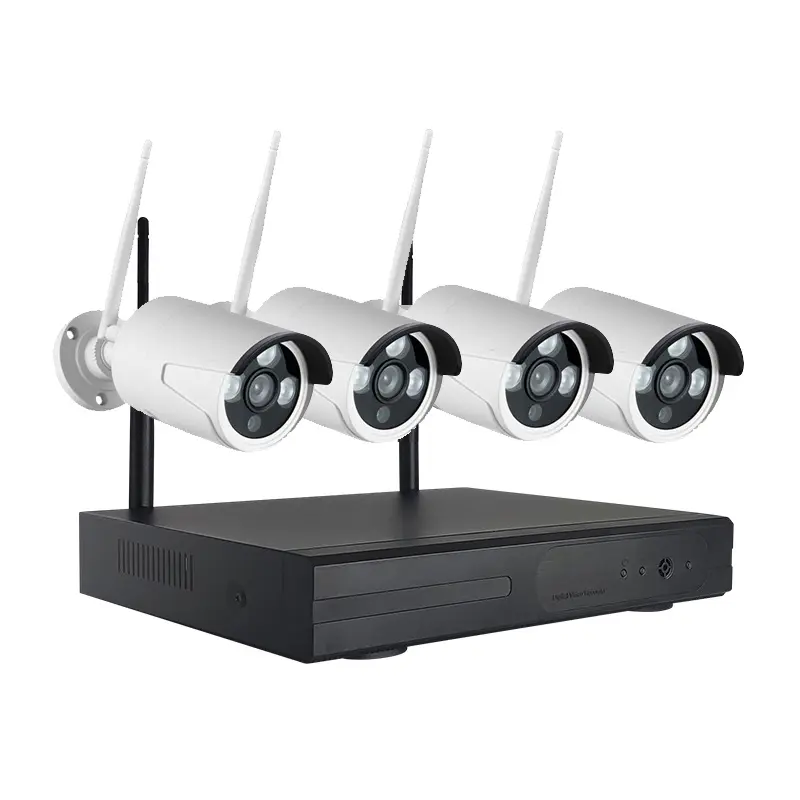 4-Camera WIFI Security Kit with Remote Access