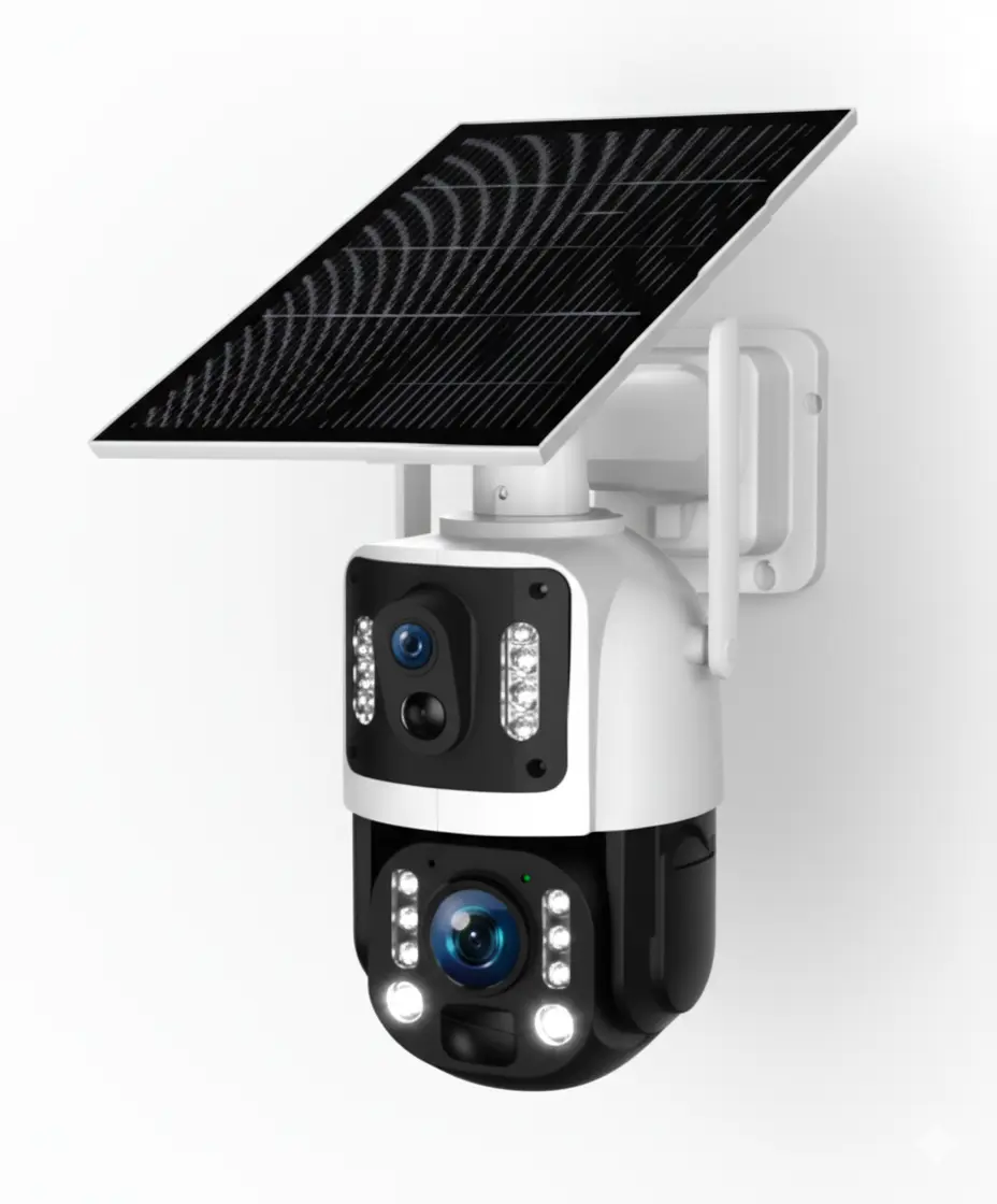 4G Sim Card IP Speed Dome Camera with 20W Solar Panel 6MP Human Tracking 20X Optical Zoom Full Metal 24 Hours Work Camera