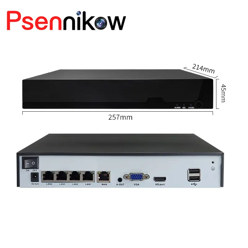 4CH POE CCTV Camera System for Enhanced Security