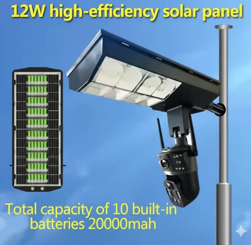 Wifi Solar Outdoor Camera Night Vision Weatherproof Cloud Data Storage Low Power Human Motion Tracking Two-Way Talk Camera