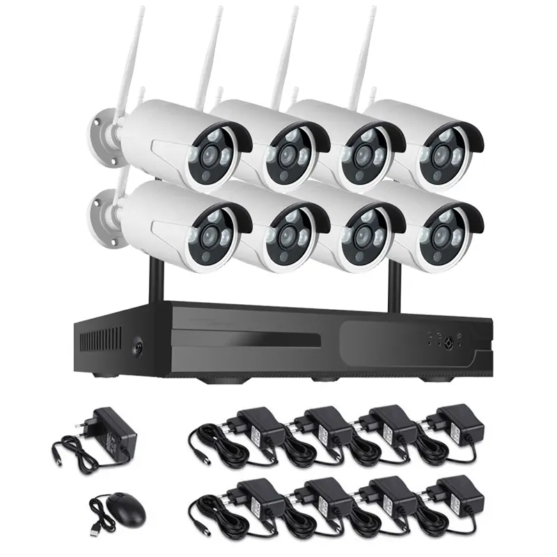 8-Channel Wireless WiFi Surveillance Kit - Your All-in-One Security Solution
